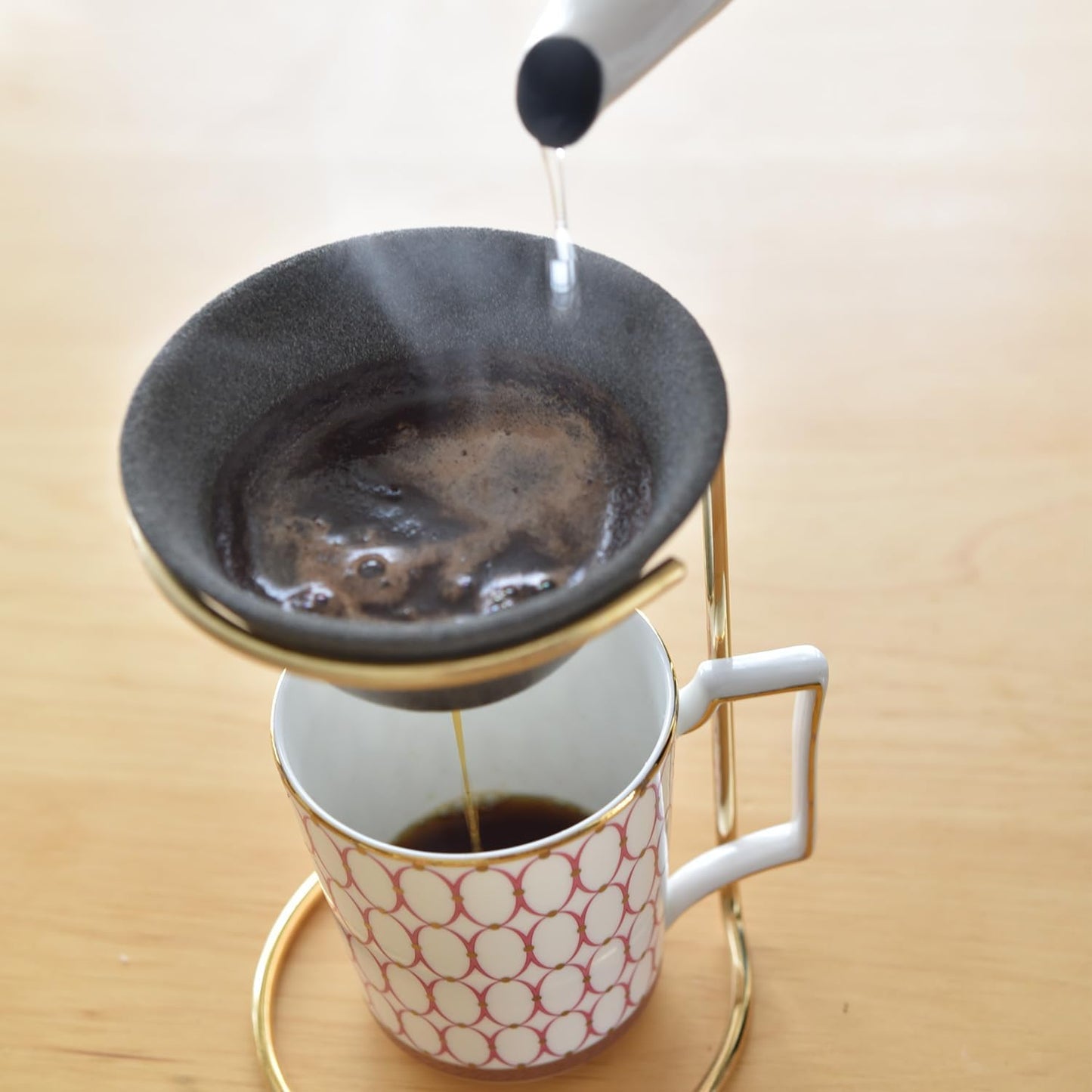 アドバンスドア Ceraful(セラフル) コーヒーフィルター兼ドリッパー スタンドセット 約1~3杯