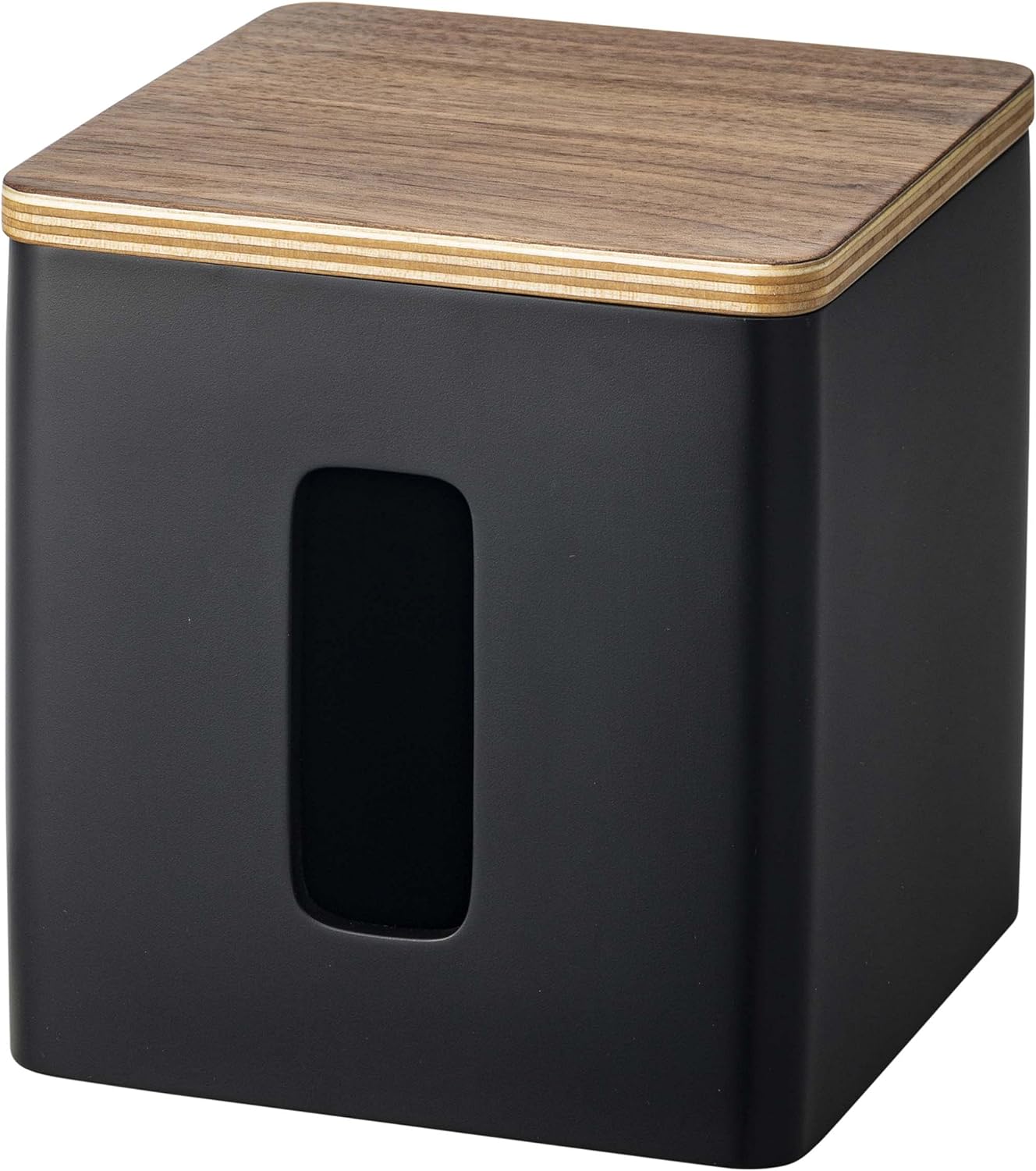 山崎実業(Yamazaki) ティッシュ&トイレットペーパーケース ブラウン