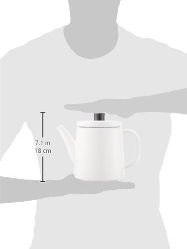 野田琺瑯 Nodahoro ケトル 1.5L ホーロー 日本製 ポーチカ 白