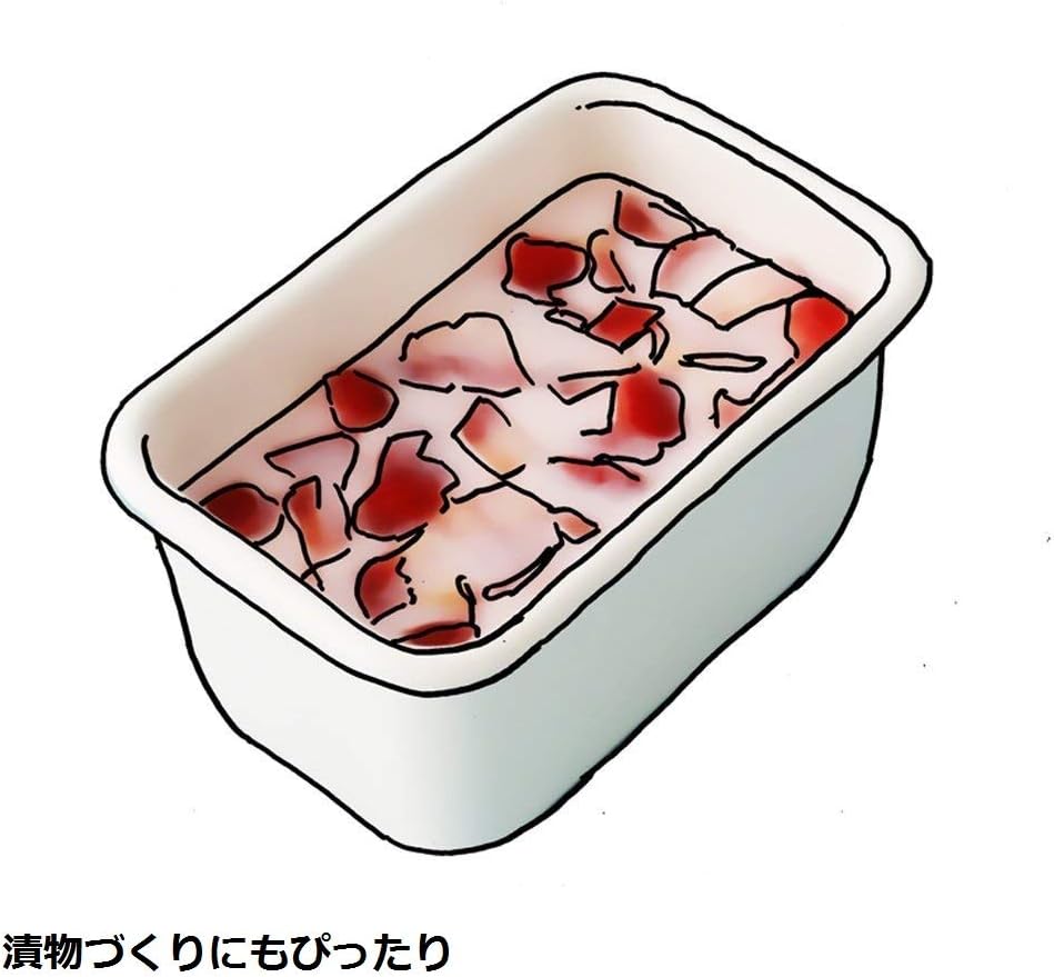 富士ホーロー Fuji Horo  深型角容器L konte リリーホワイト KE-DL LW