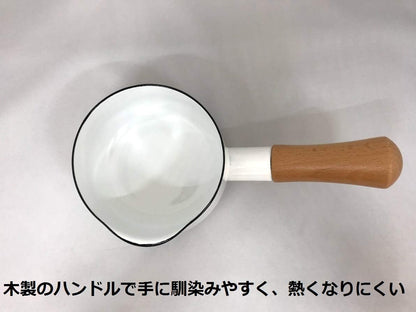 富士ホーロー Fuji Horo ミルクパン レッド 12cm Solid SD-12M R