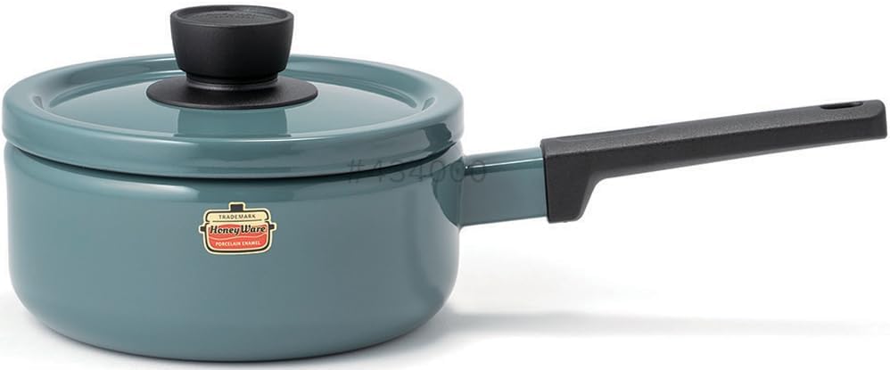 富士ホーロー Fuji Horo ソースパン スモークブルー 18cm Solid SD-18S SB